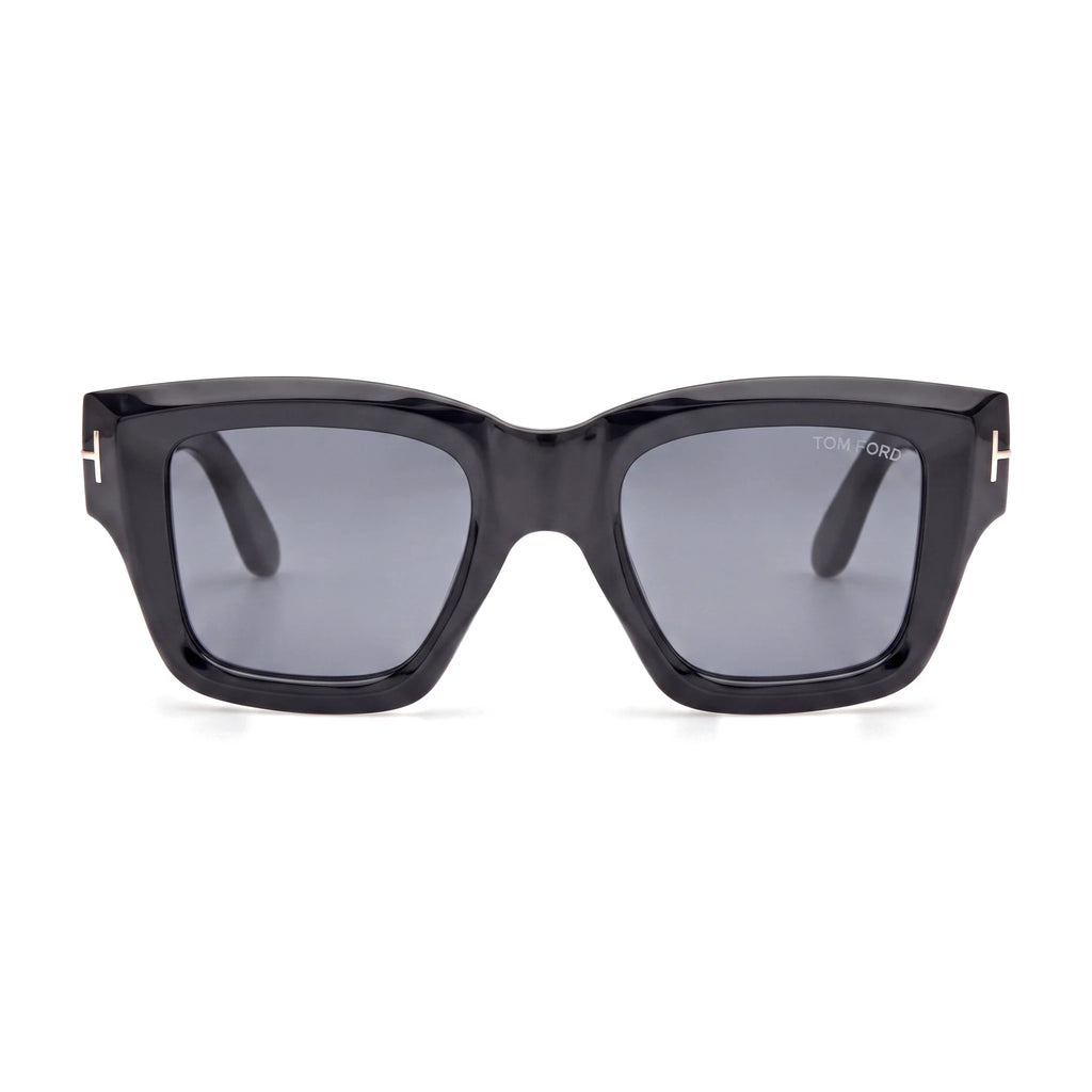 Girder Black Square Sunglasses front view
