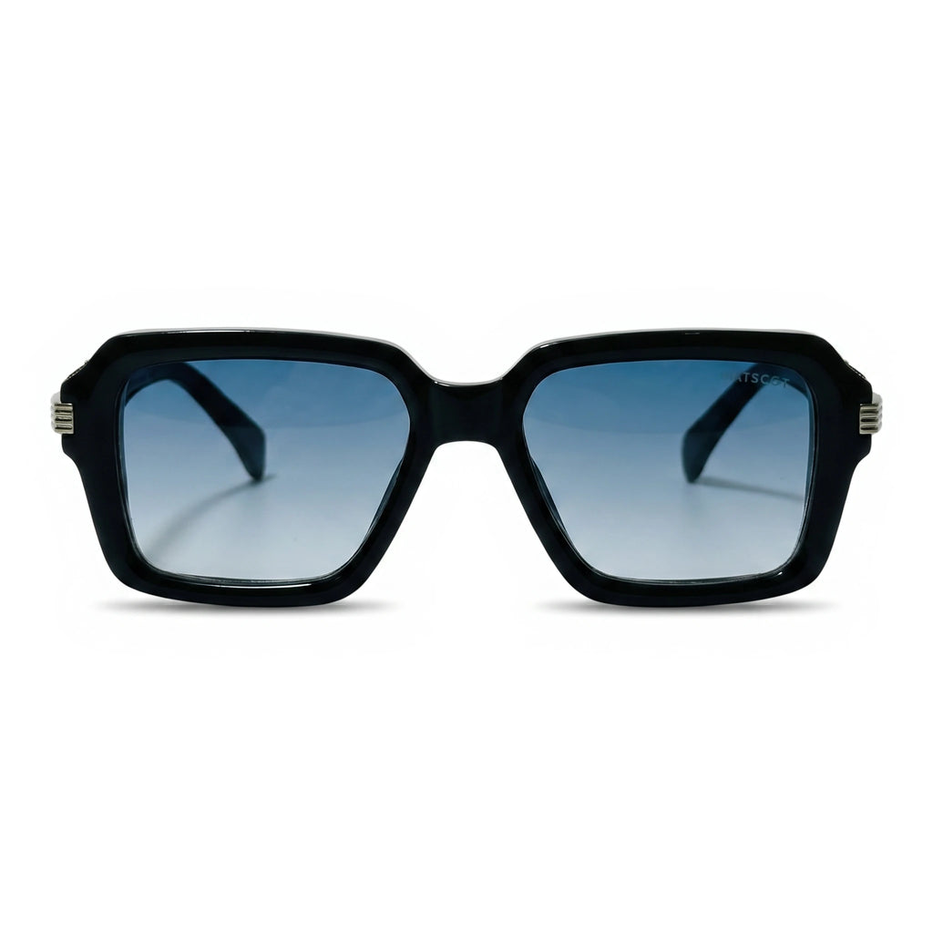 Slate Black Square Sunglasses