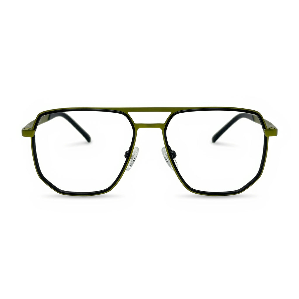 Cord Green Aviator Eyeglasses
