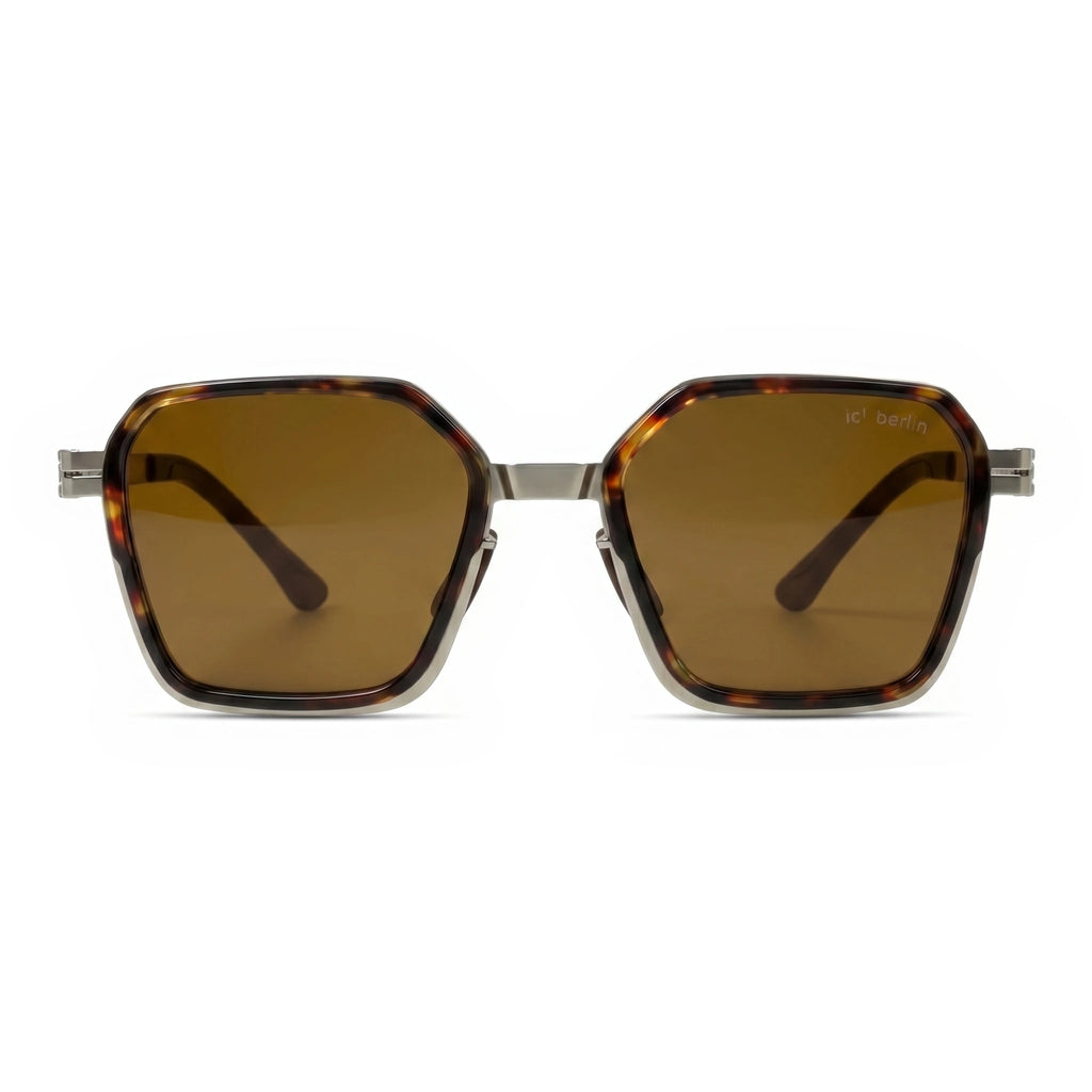Vector Brown Square Sunglasses