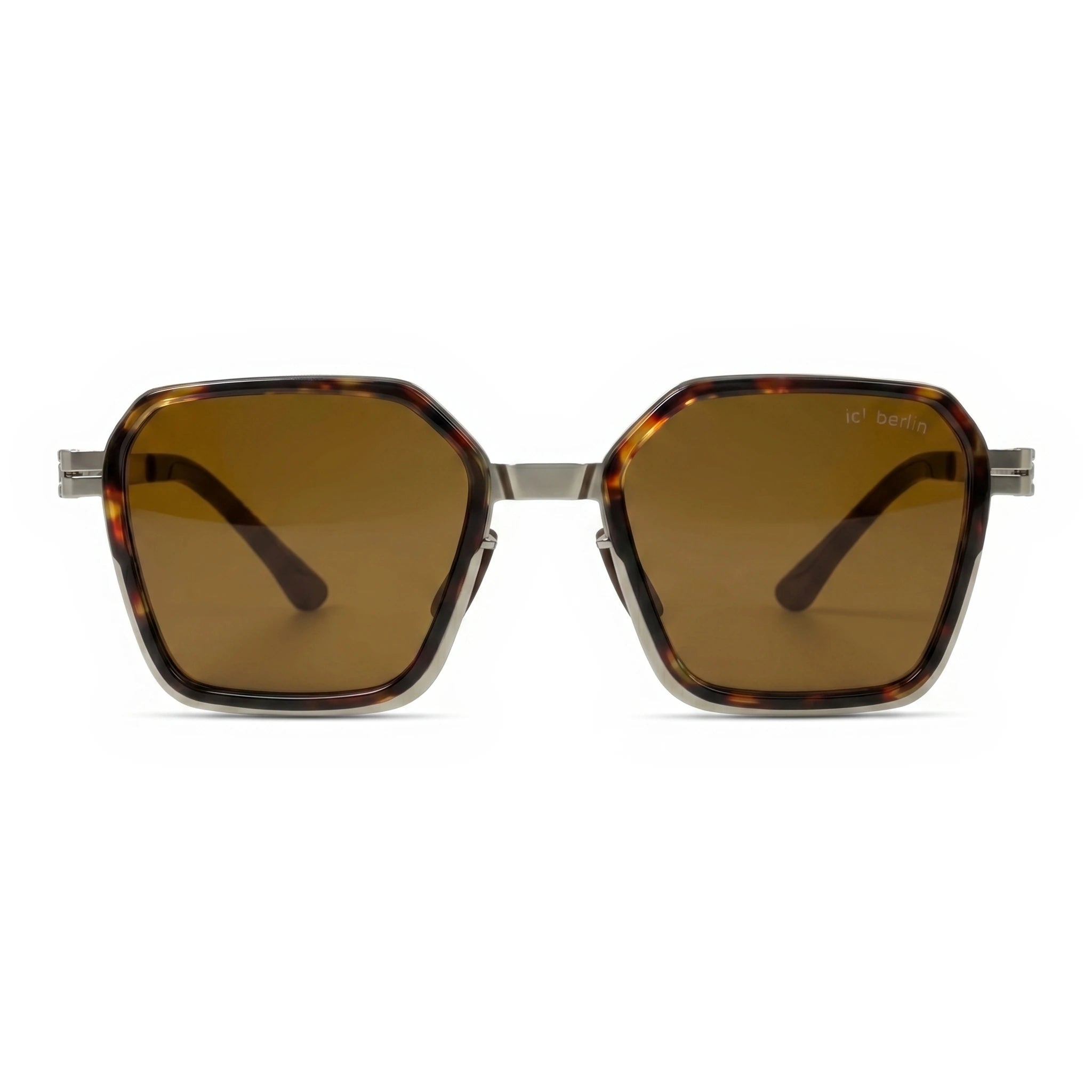 Vector Brown Square Sunglasses
