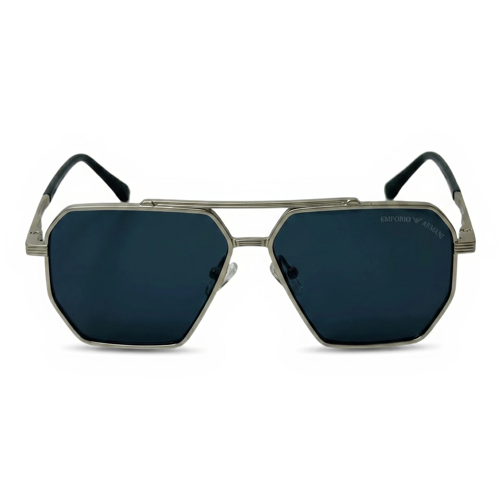 Volt Silver Square Sunglasses