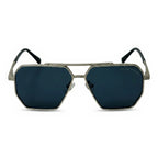 Volt Silver Square Sunglasses