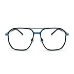 Miro Gray Blue Aviator Eyeglasses