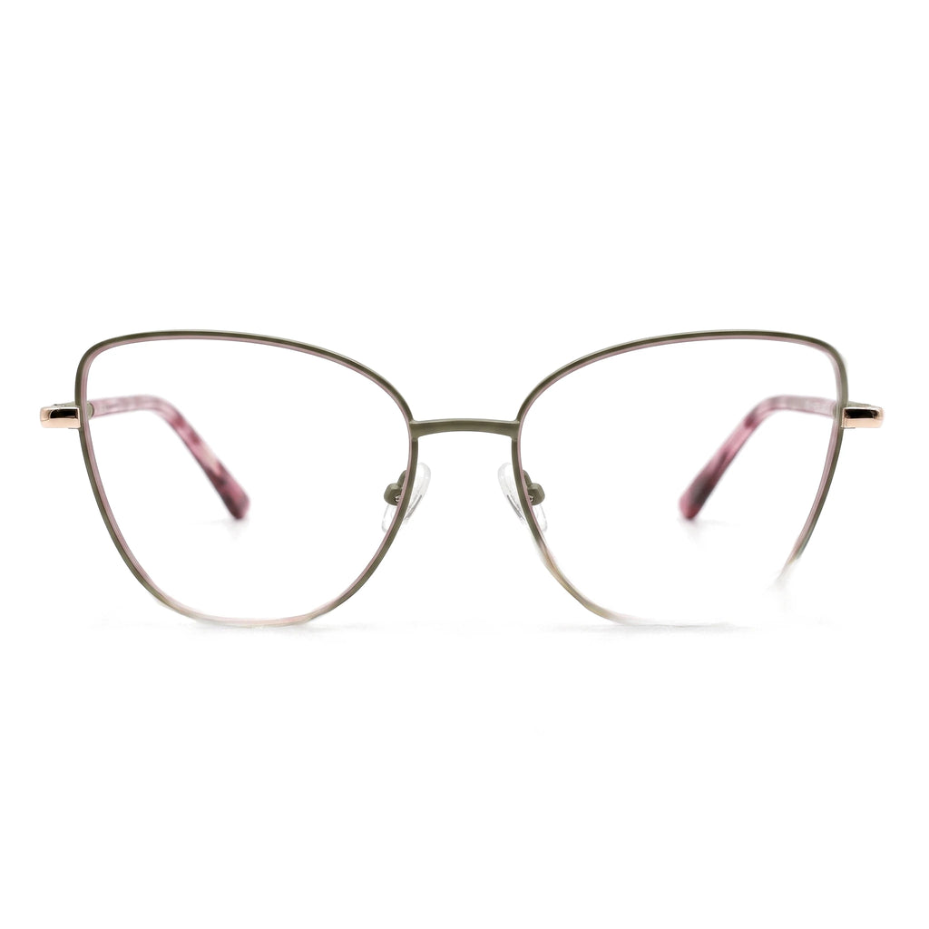Kite Green Cat Eye Eyeglasses front view