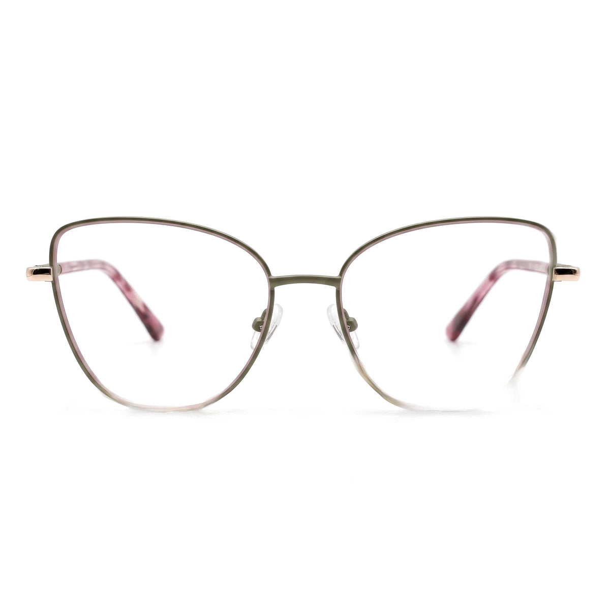 Kite Green Cat Eye Eyeglasses front view