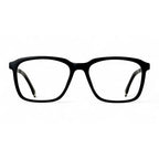 Veltrin Black Rectangle Eyeglasses front view