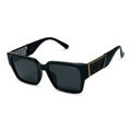 Stark Black Square Sunglasses