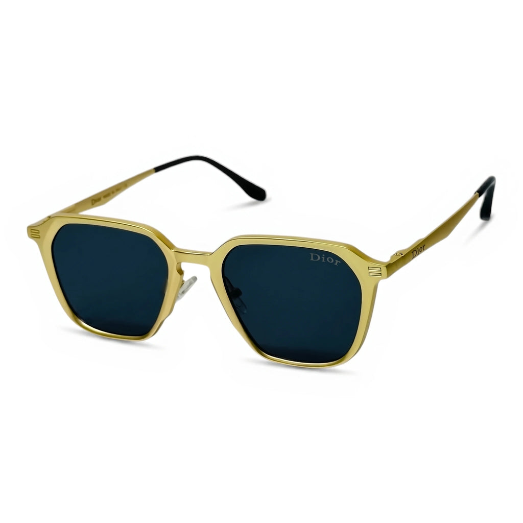 Crest Gold Square Sunglasses