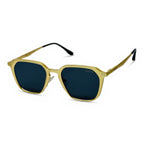 Crest Gold Square Sunglasses
