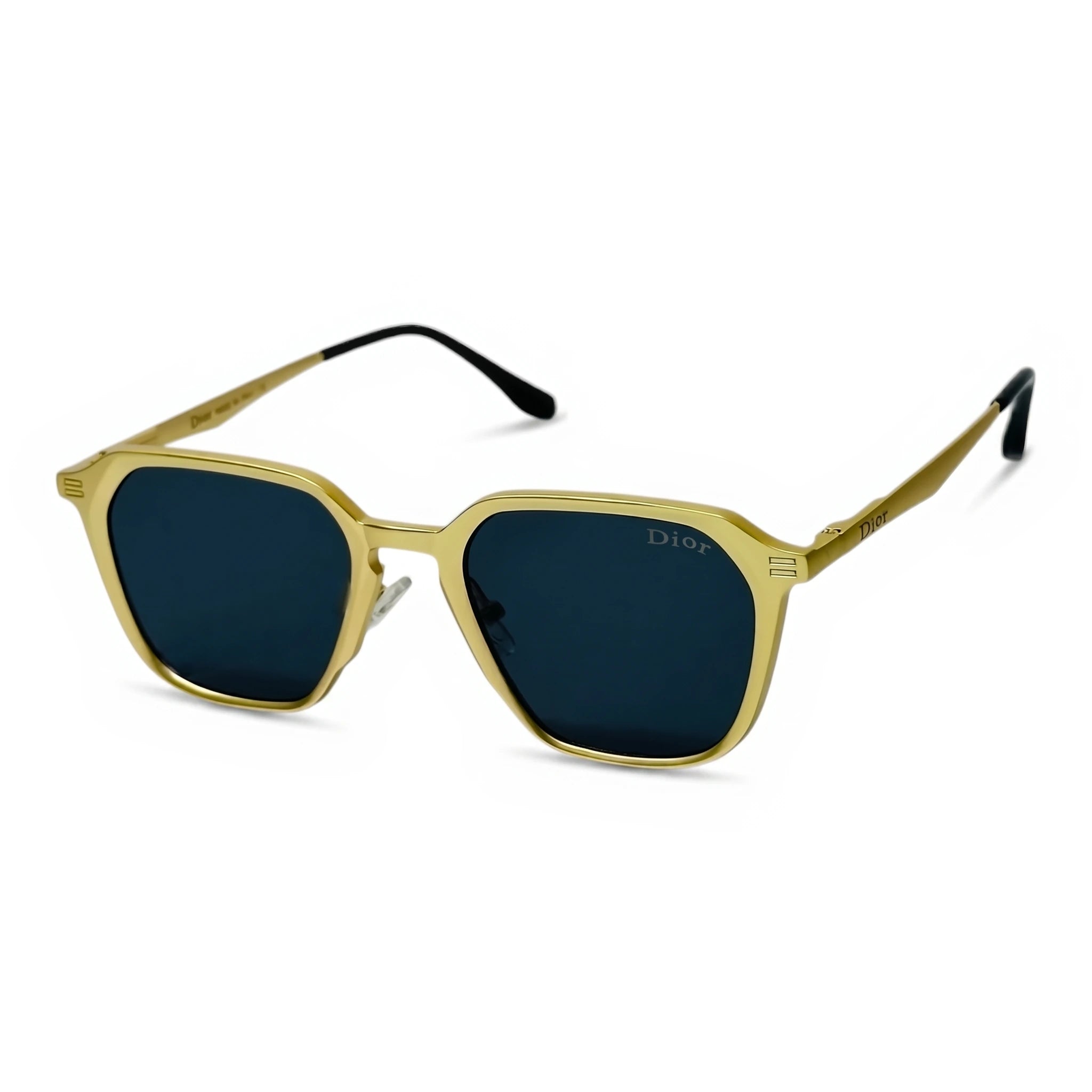 Crest Gold Square Sunglasses