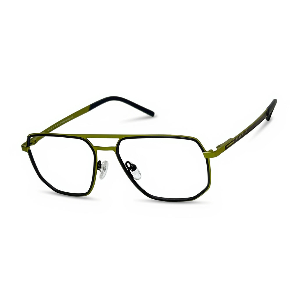 Cord Green Aviator Eyeglasses