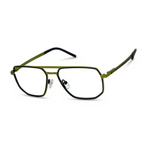Cord Green Aviator Eyeglasses