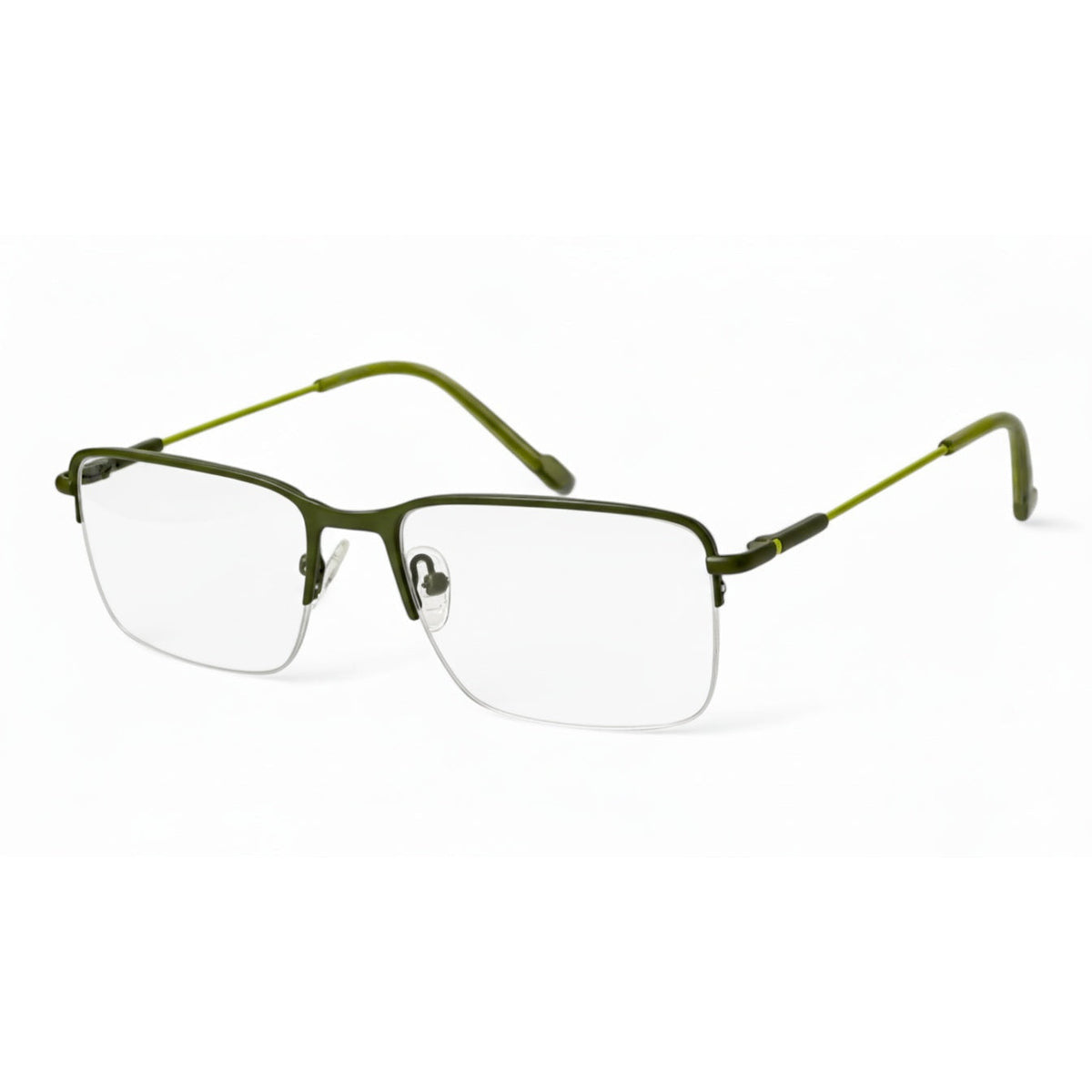 Selrin Olive Rectangle Eyeglasses