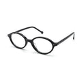 Iris Black Oval Eyeglasses