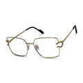 Veld Gold Square Eyeglasses