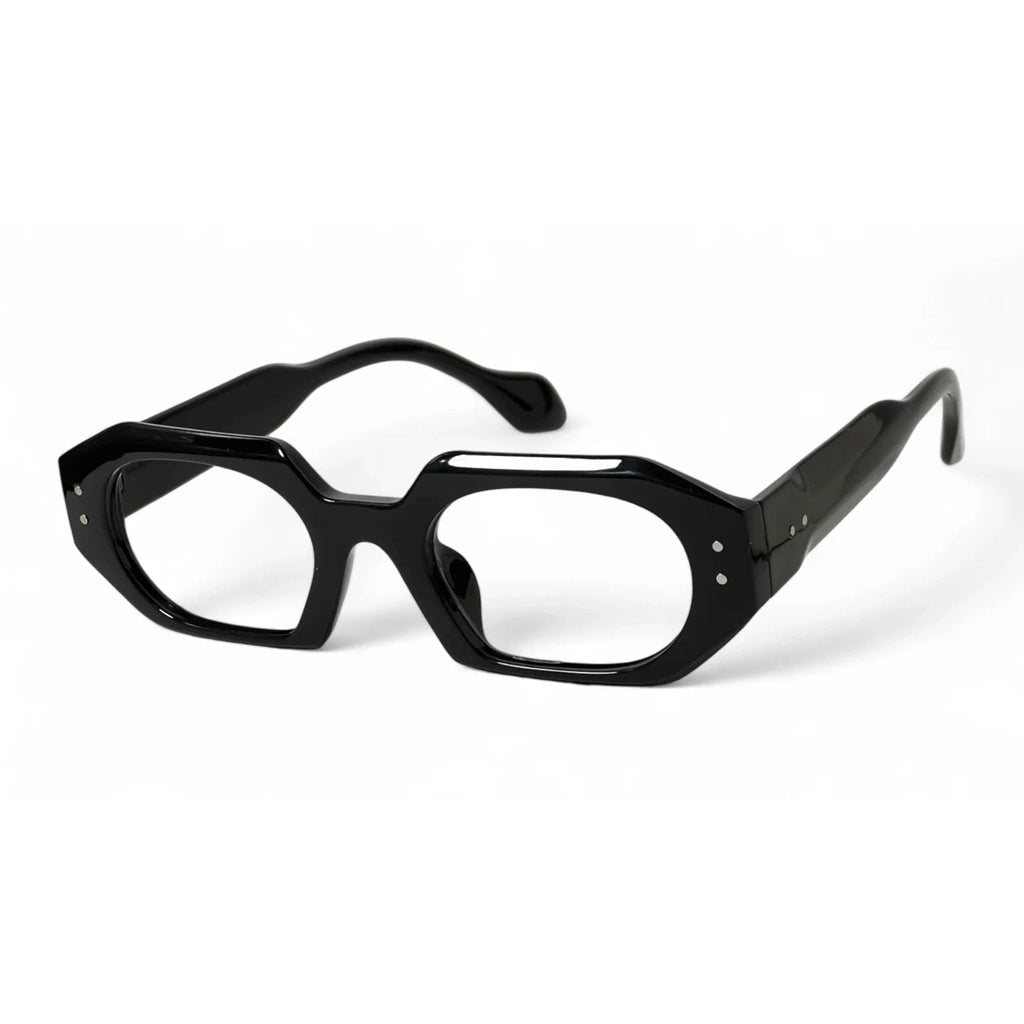 Dramel Black Rectangle Eyeglasses