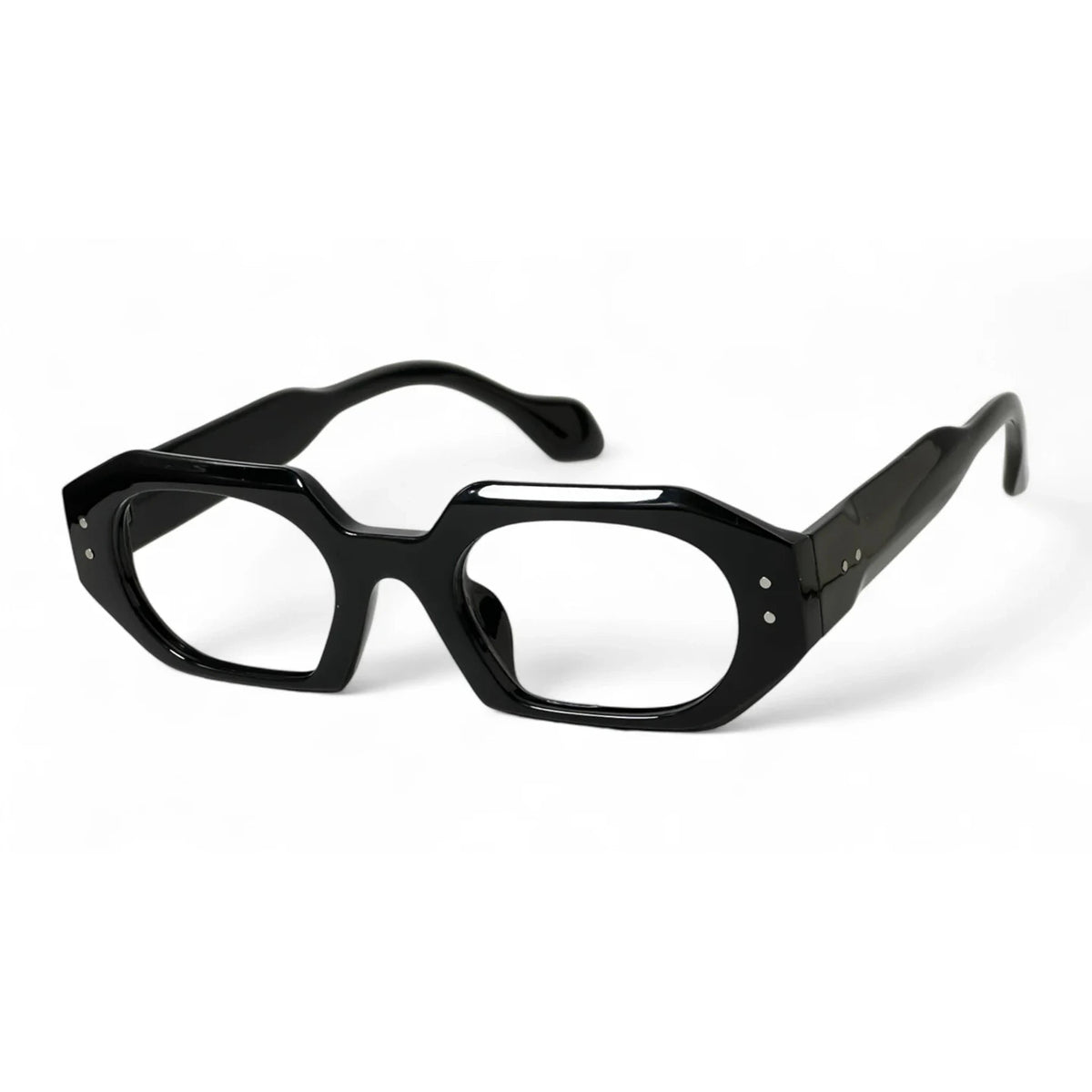 Dramel Black Rectangle Eyeglasses
