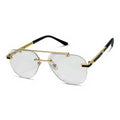 Crest Gold Aviator Eyeglasses