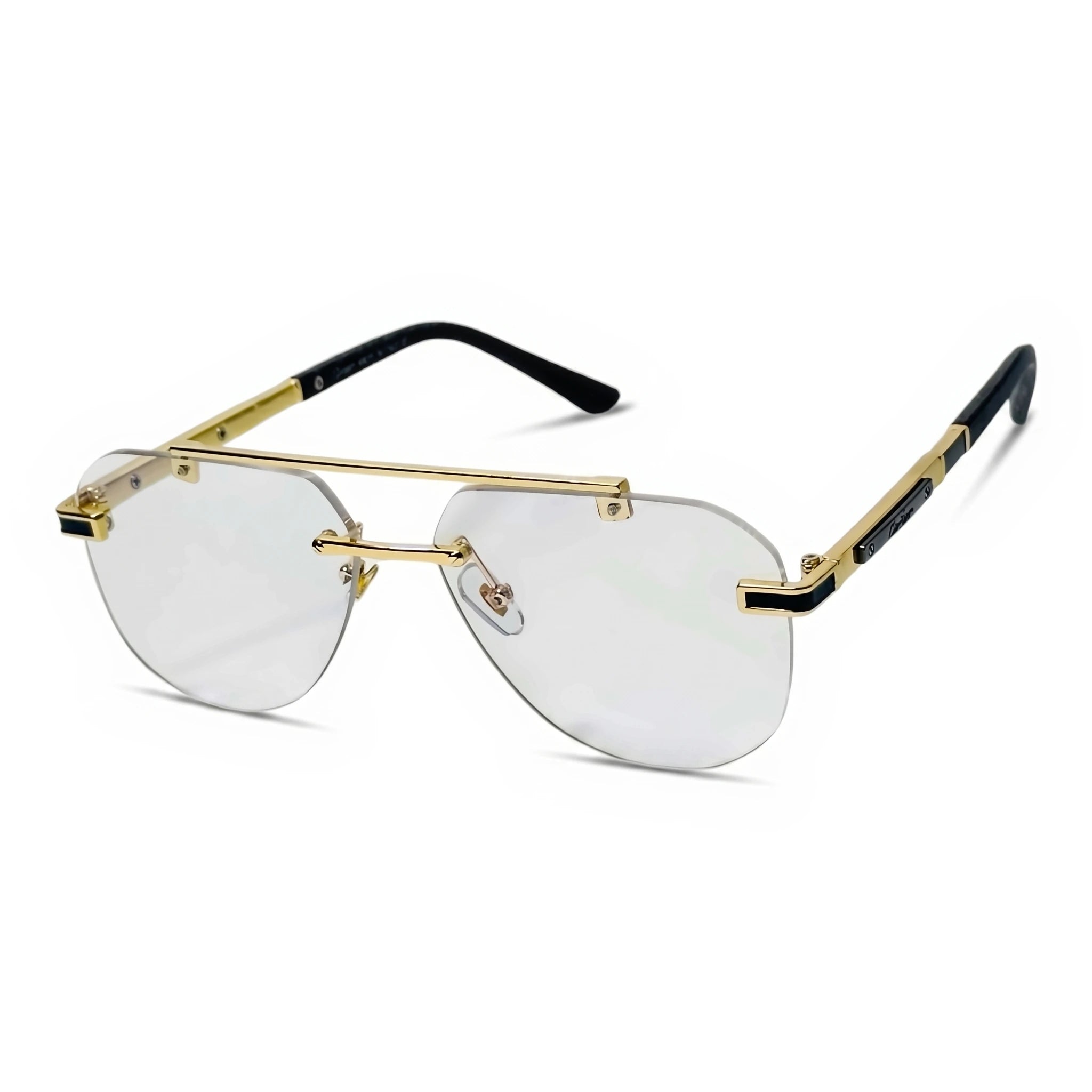Crest Gold Aviator Eyeglasses