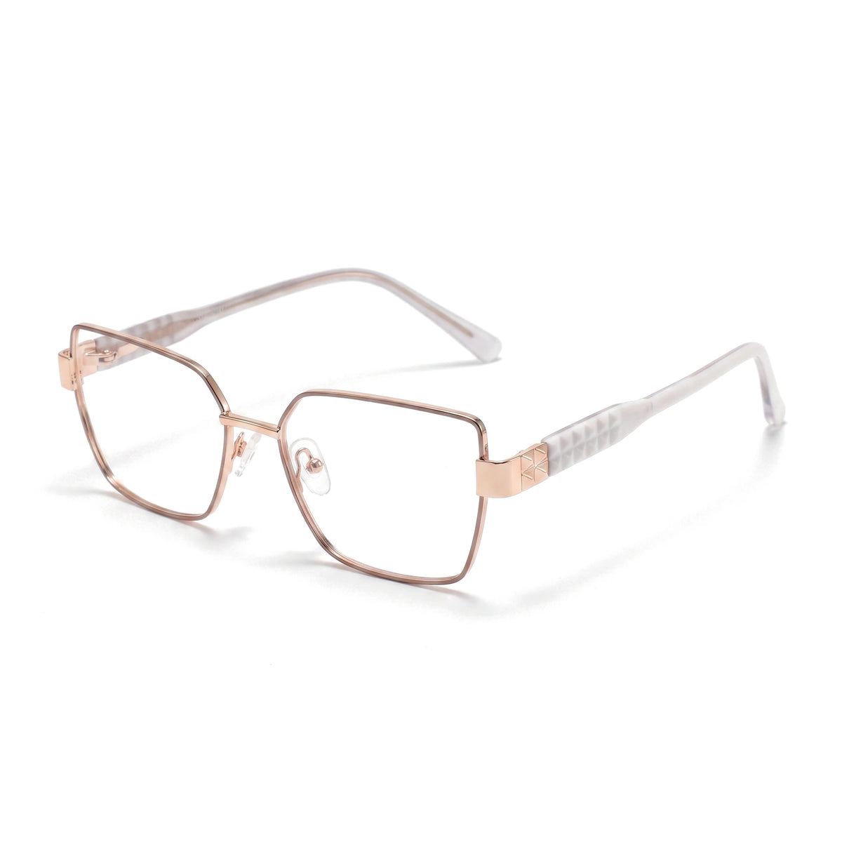 Elm White Square Eyeglasses