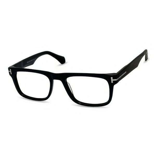 Grif Black Rectangle Eyeglasses