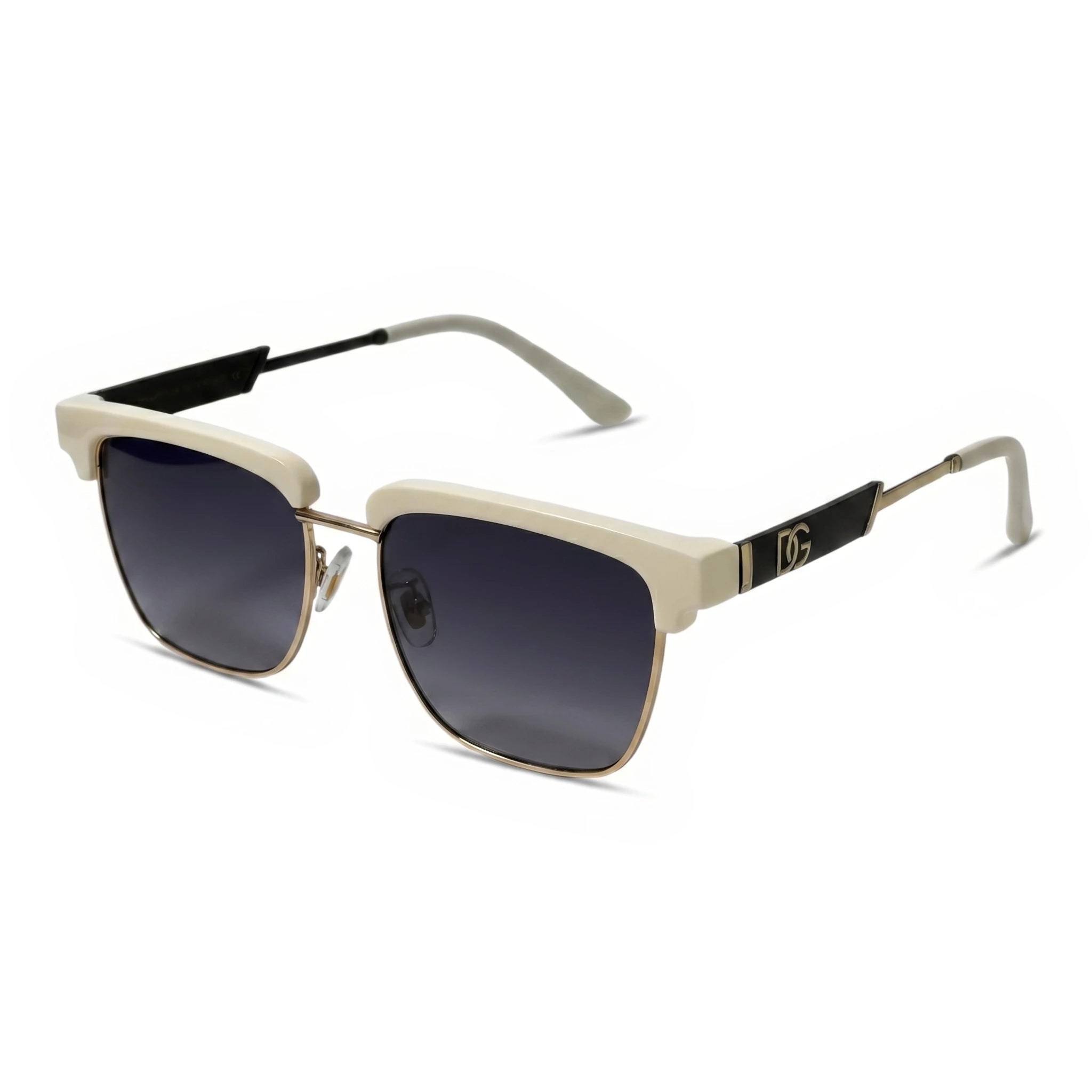 Vox White Square Sunglasses