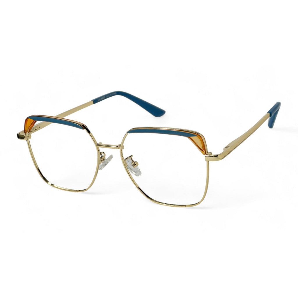 Solira Blue Square Eyeglasses