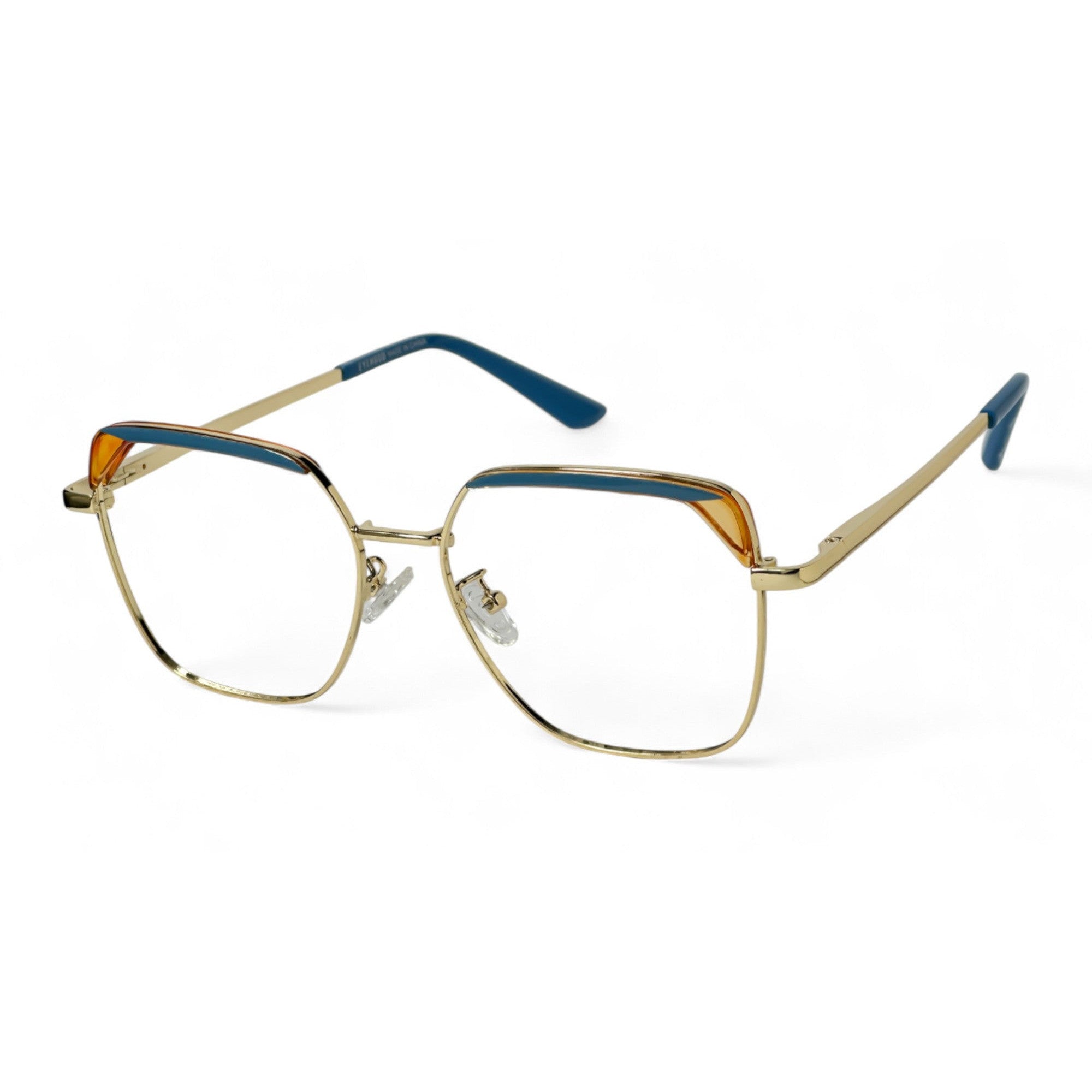 Solira Blue Square Eyeglasses