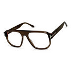 Bron Brown Square Eyeglasses