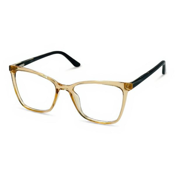 Brace Beige Square Eyeglasses