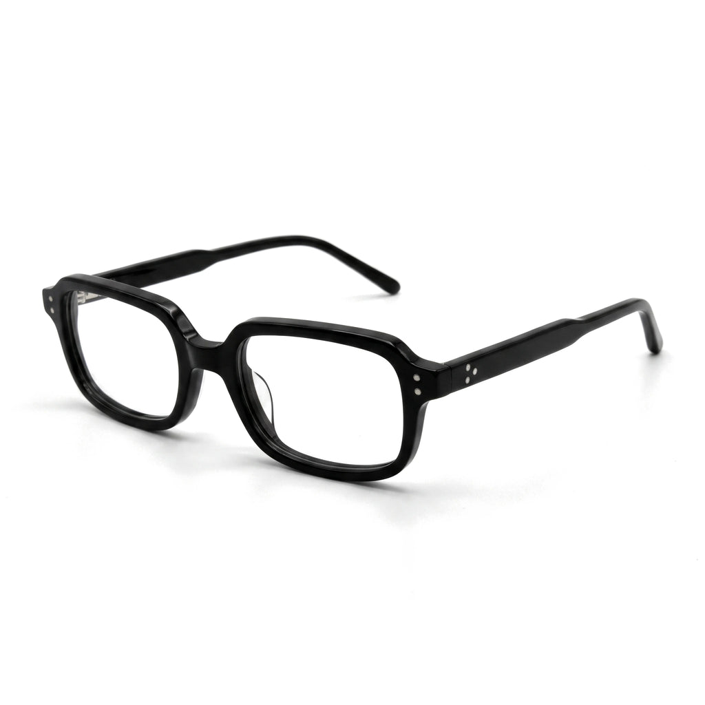 Zane Black Rectangle Eyeglasses