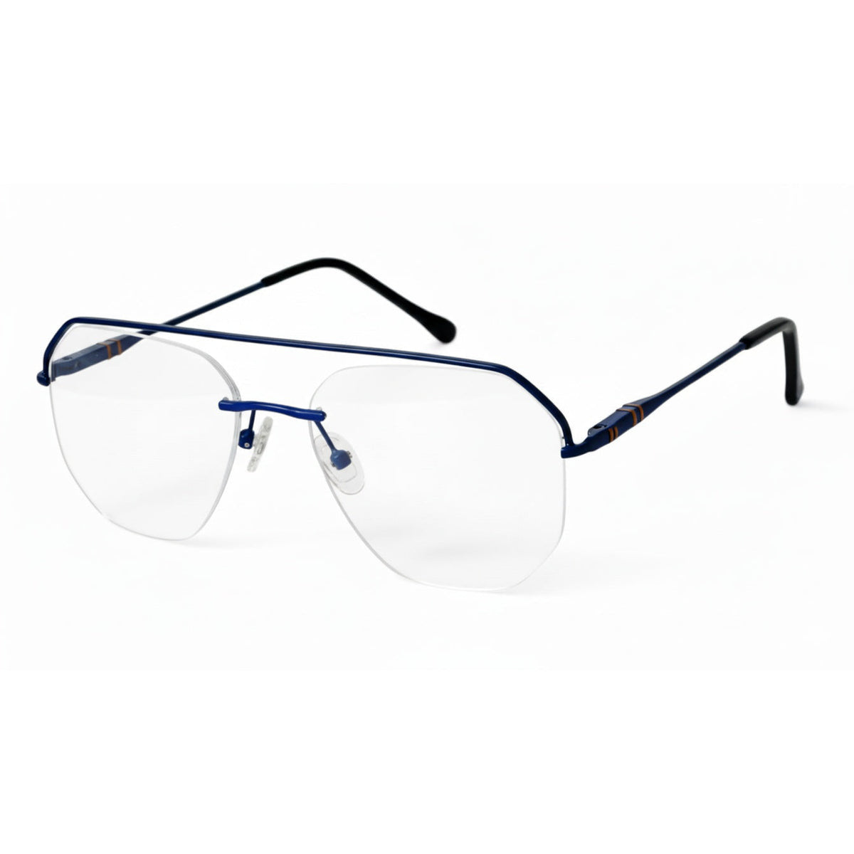 Iverin Blue Rectangle Eyeglasses