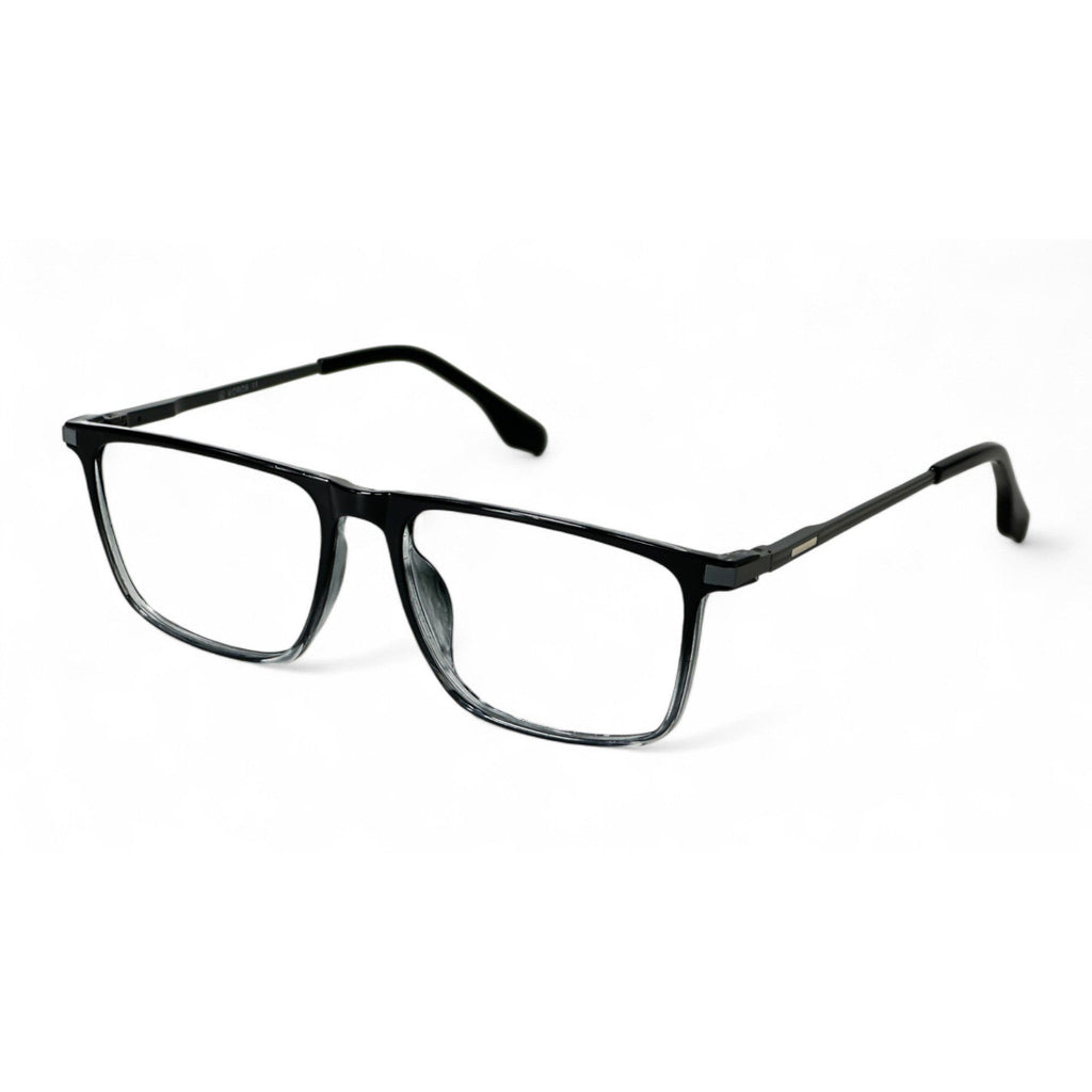 Zeyric Black Rectangle Eyeglasses