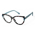Veyora Black and white Cat Eye Eyeglasses