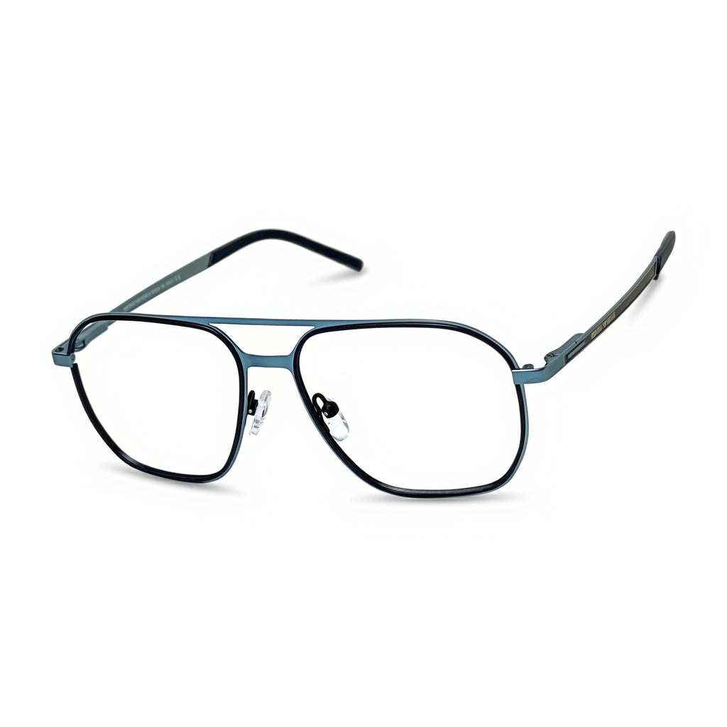 Miro Gray Blue Aviator Eyeglasses