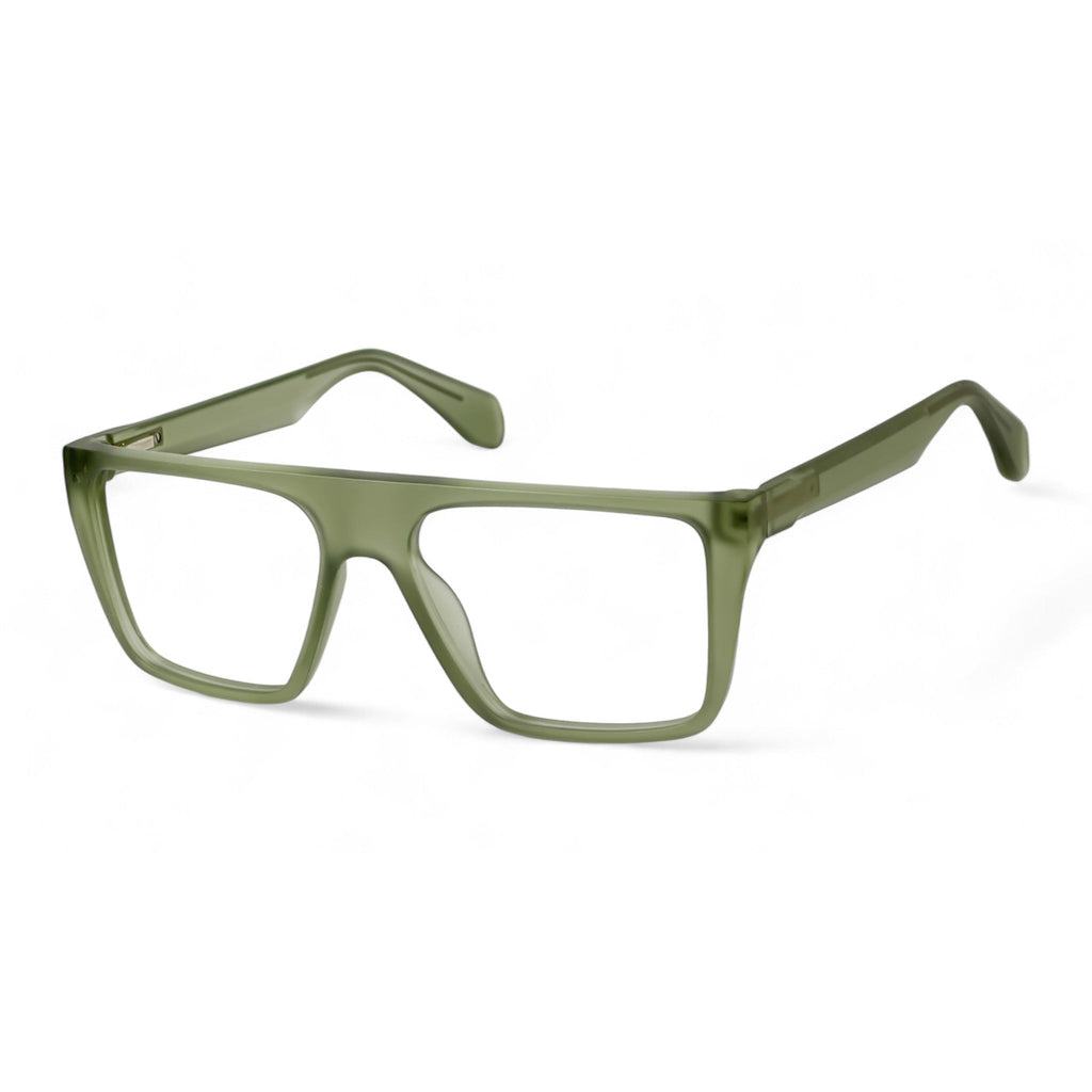 Aurelo Olive Rectangle Eyeglasses