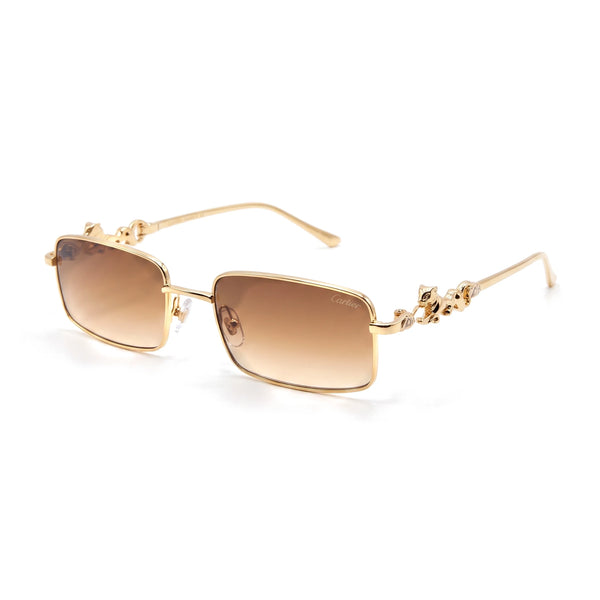 Kestrel Gold Rectangle Sunglasses
