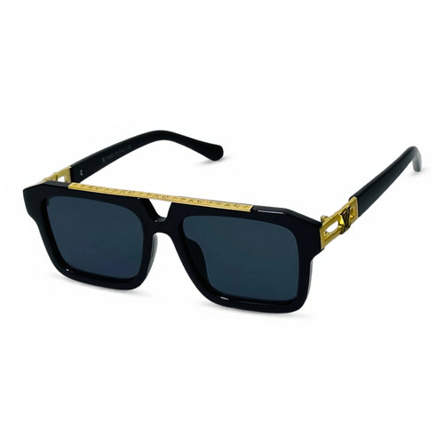 Atlas Black Square Sunglasses