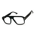 Bron Black Square Eyeglasses