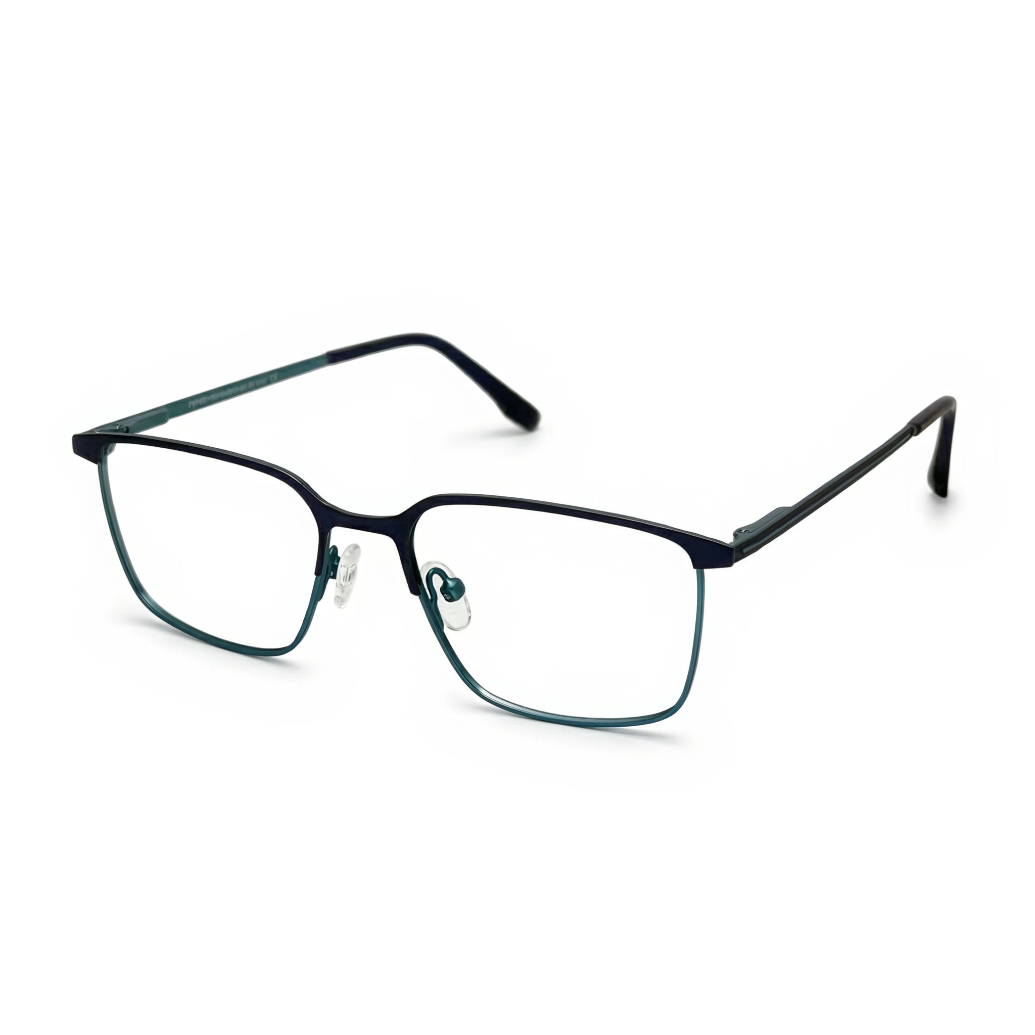 Pax Teal Rectangle Eyeglasses