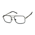 Olen Silver Rectangle Eyeglasses