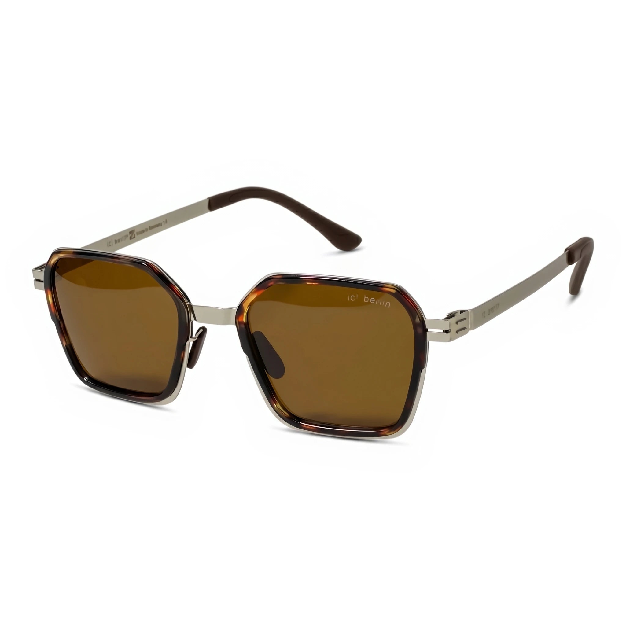 Vector Brown Square Sunglasses