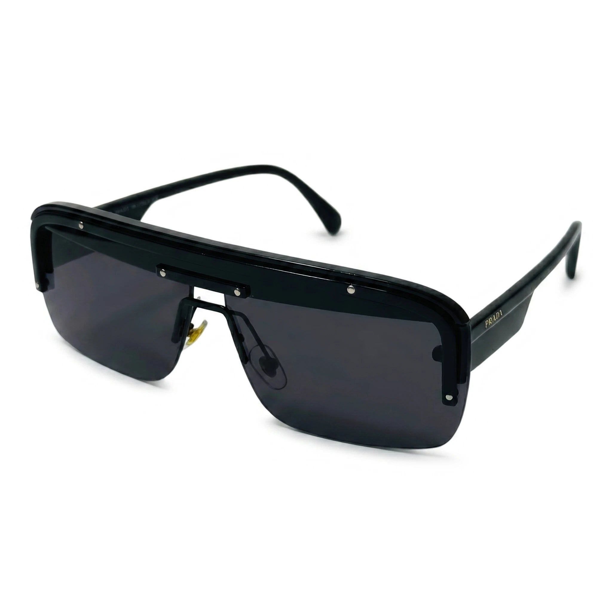Knox Black Rectangle Sunglasses