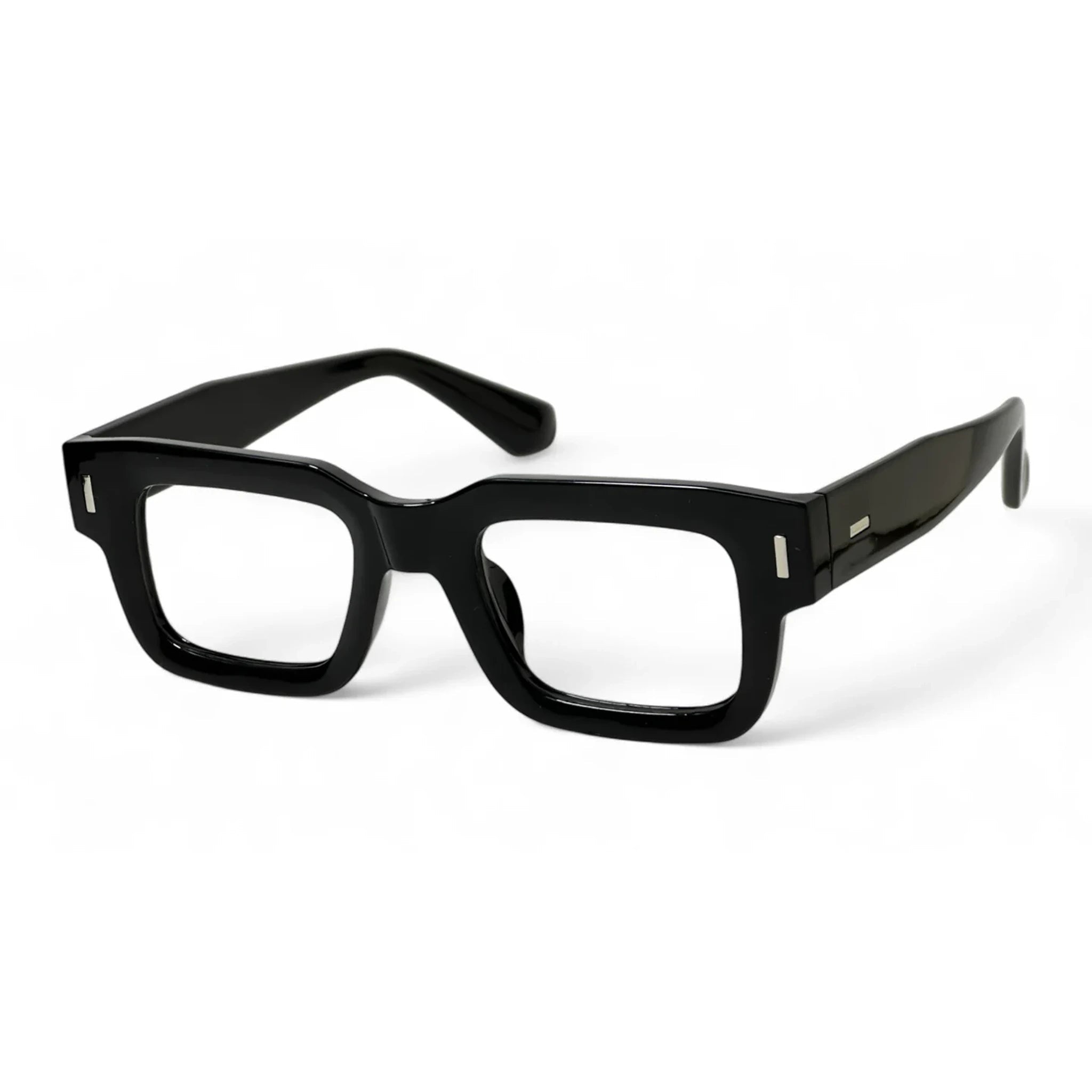 Bravik Black Rectangle Eyeglasses