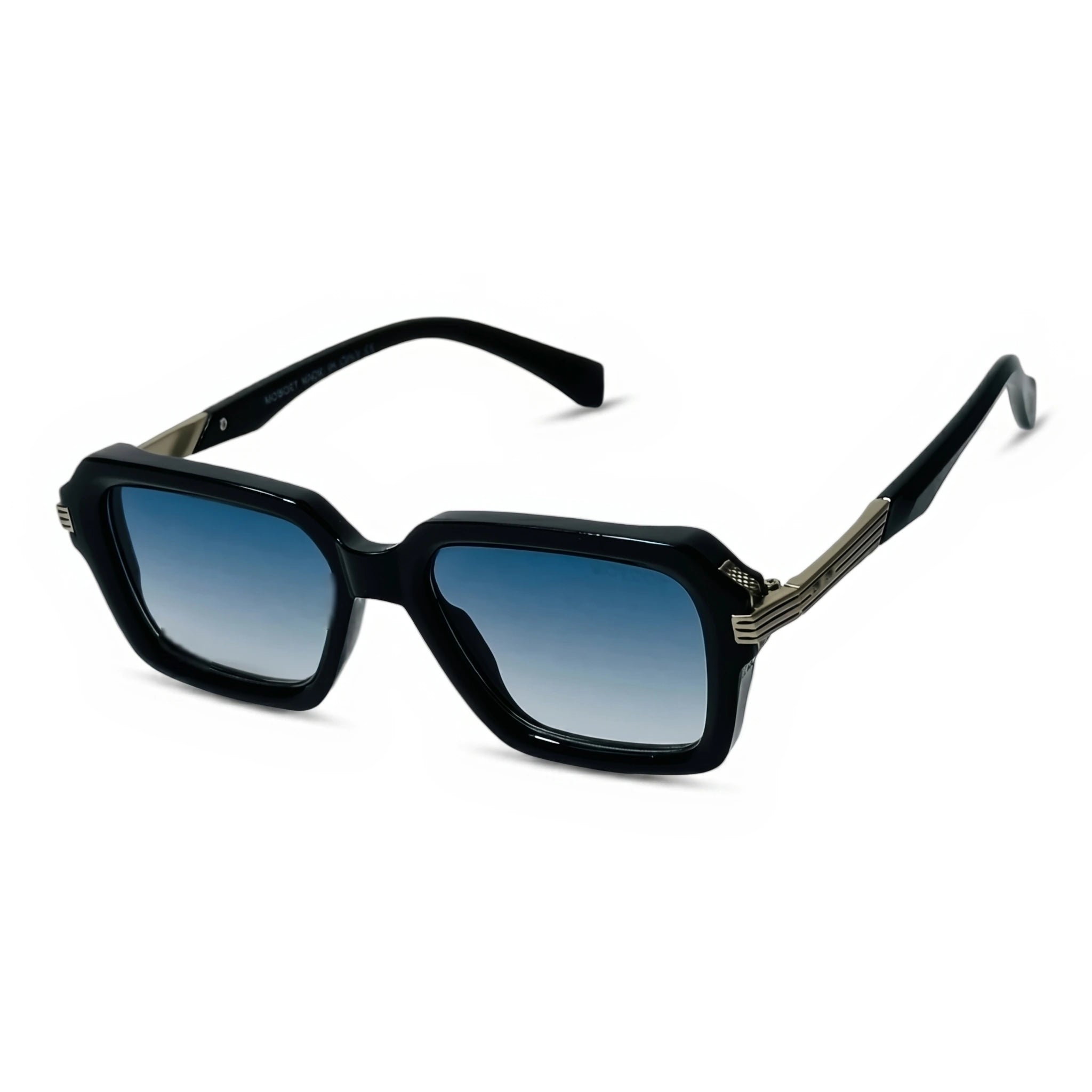 Slate Black Square Sunglasses