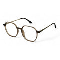 Clyra Brown Round Eyeglasses