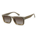 Gauge Beige Square Sunglasses