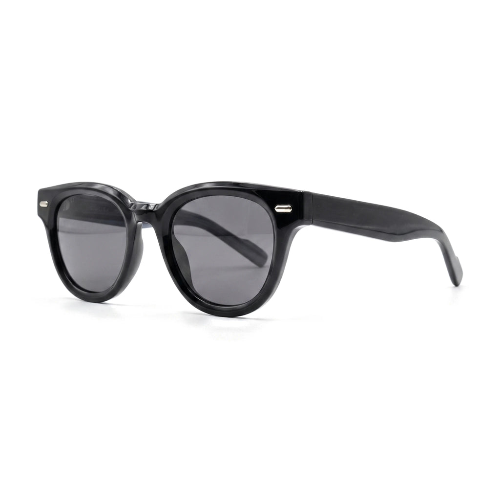 Dunmore Black Round Sunglasses