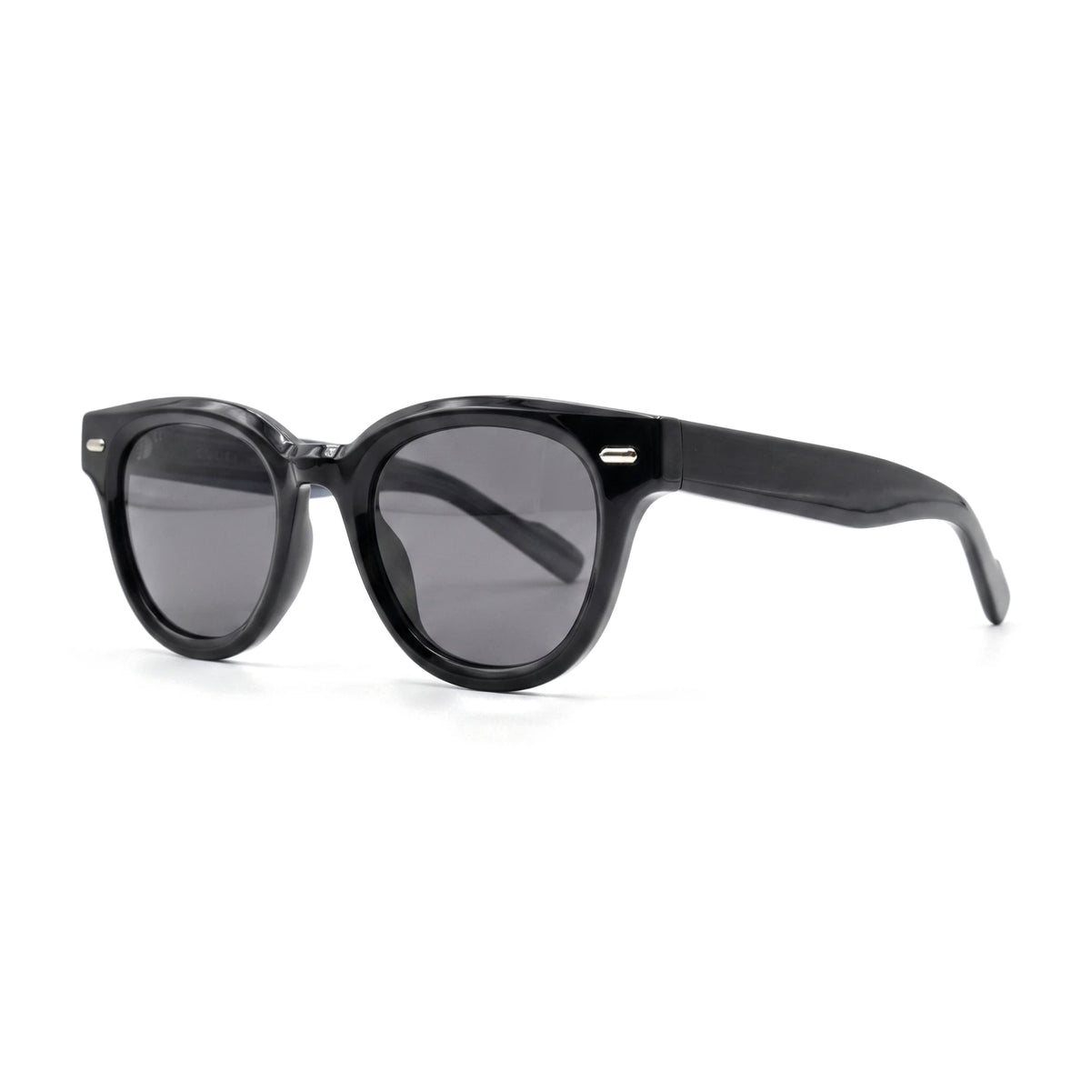 Dunmore Black Round Sunglasses